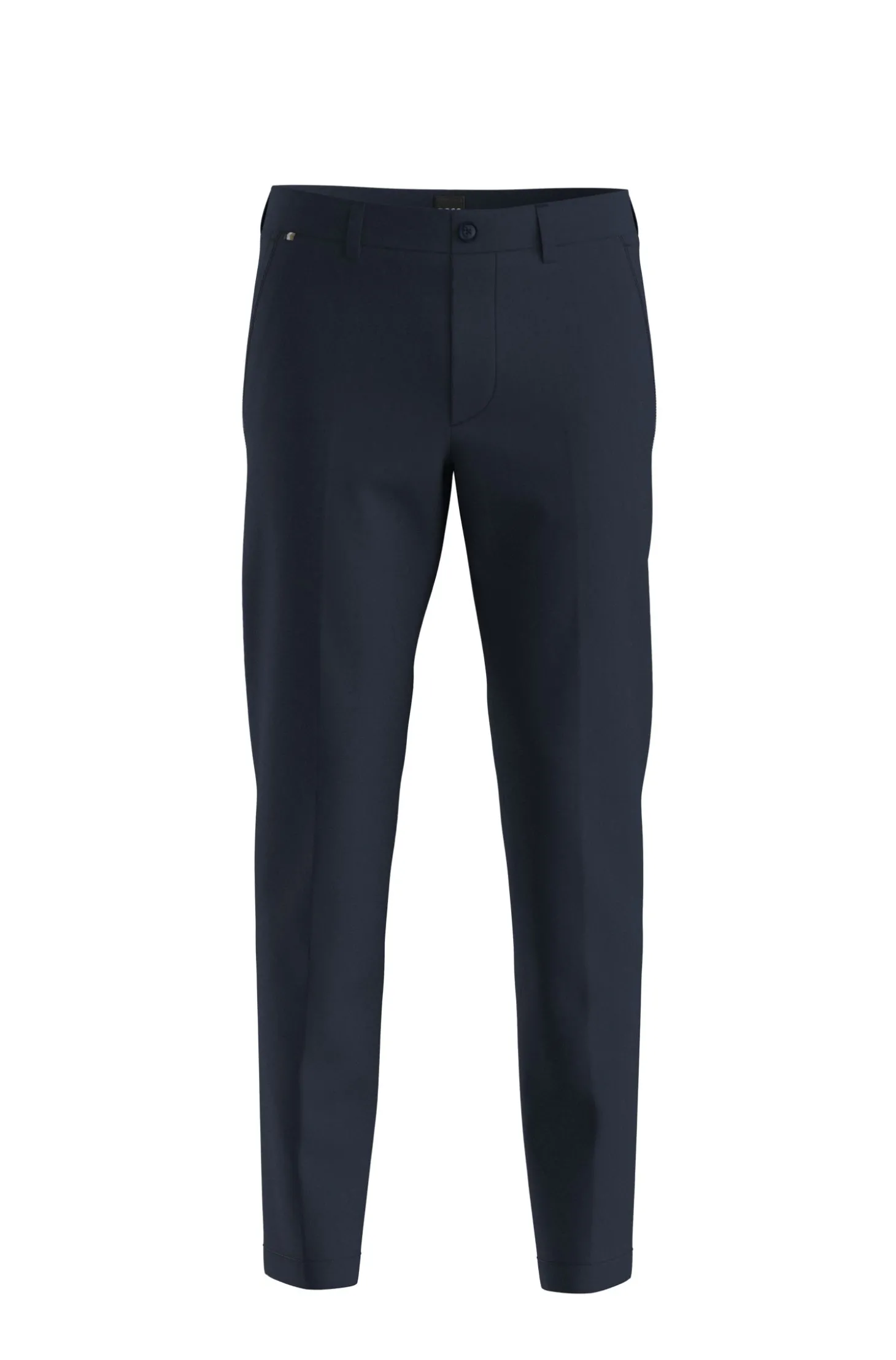 Slim-Fit Hose aus elastischer Baumwoll-Gabardine