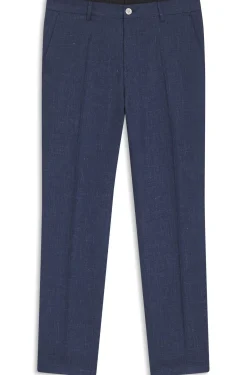 Slim-Fit Hose aus Leinen-Mix