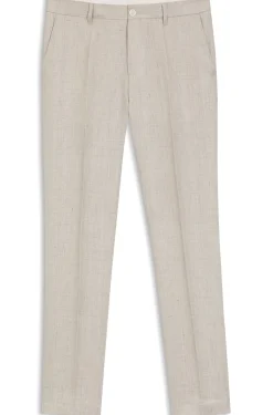 Slim-Fit Hose aus Leinen-Mix