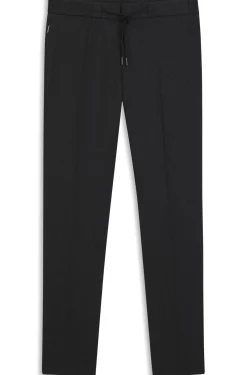 Slim-Fit Hose aus Schurwoll-Mix mit Seide