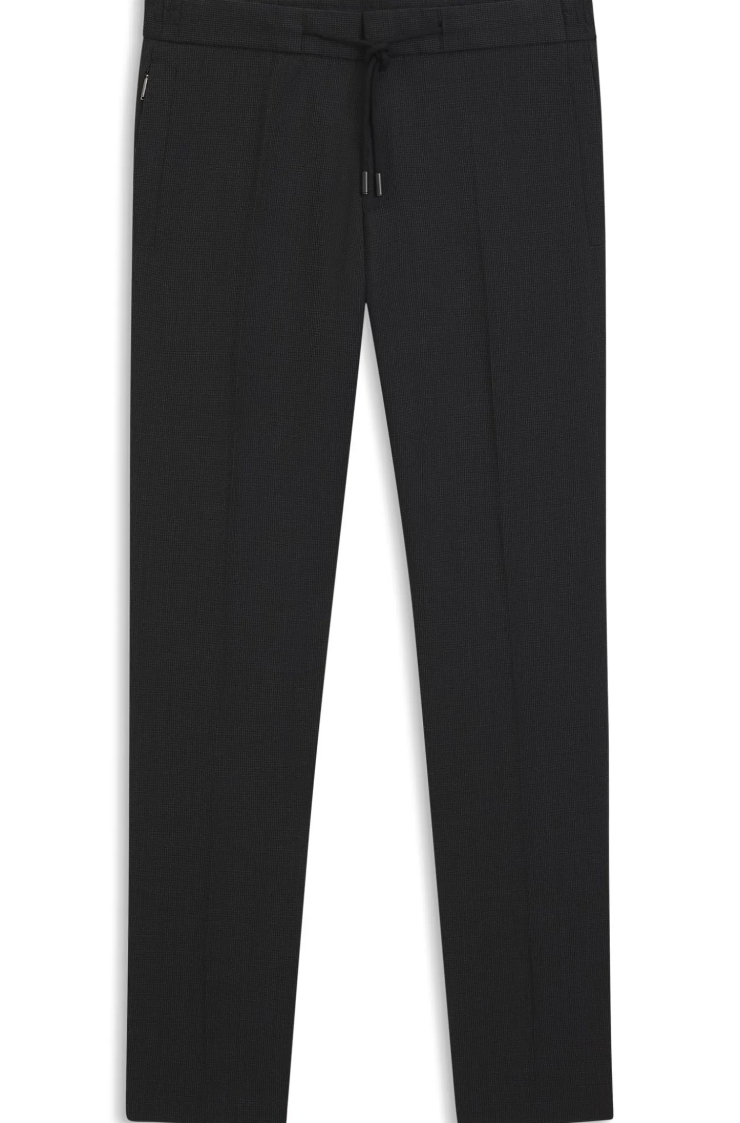 Slim-Fit Hose aus Schurwoll-Mix mit Seide
