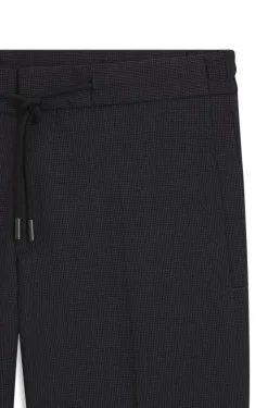 Slim-Fit Hose aus Schurwoll-Mix mit Seide
