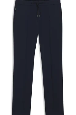 Slim-Fit Hose aus Schurwoll-Mix mit Seide