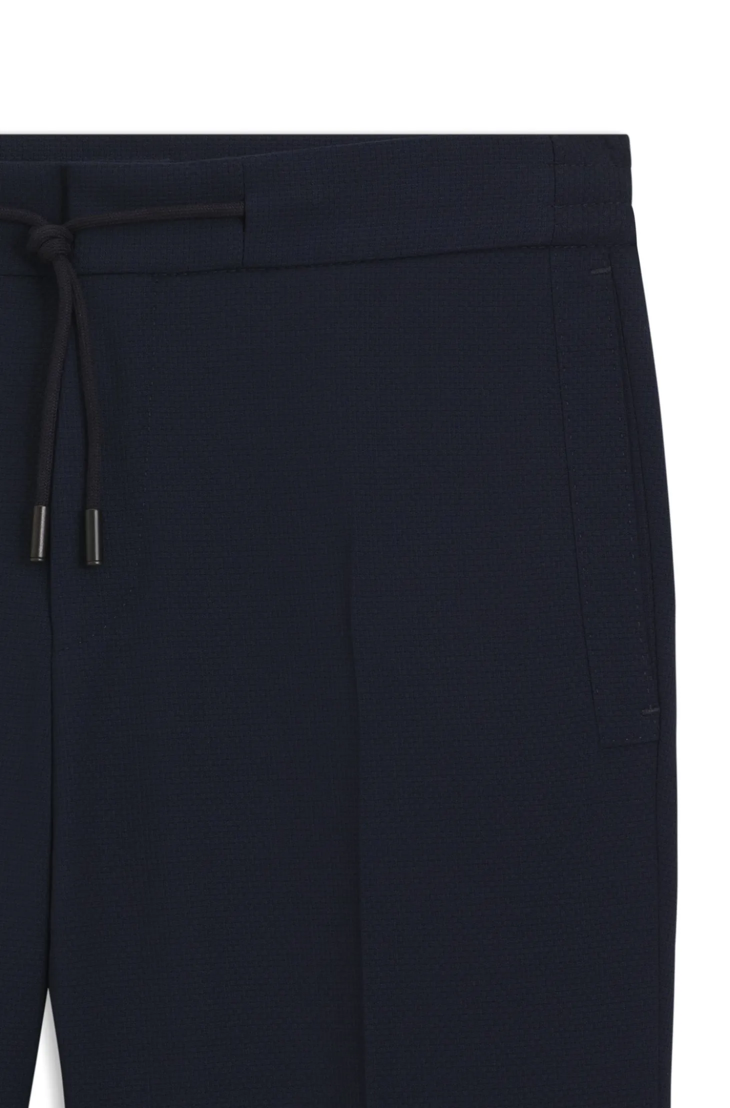 Slim-Fit Hose aus Schurwoll-Mix mit Seide