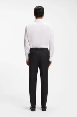 Slim-Fit Hose aus Schurwoll-Serge