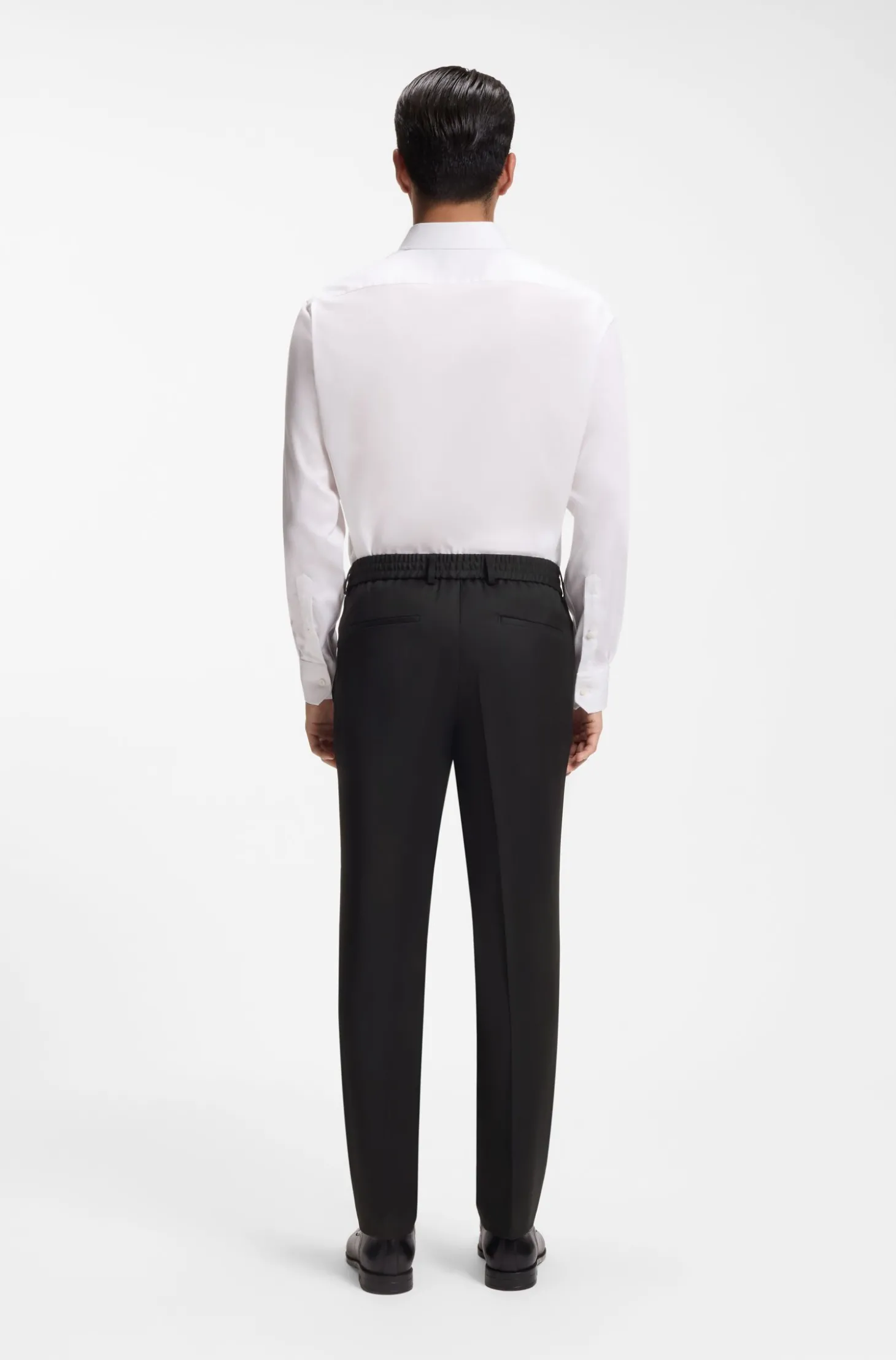 Slim-Fit Hose aus Schurwoll-Serge