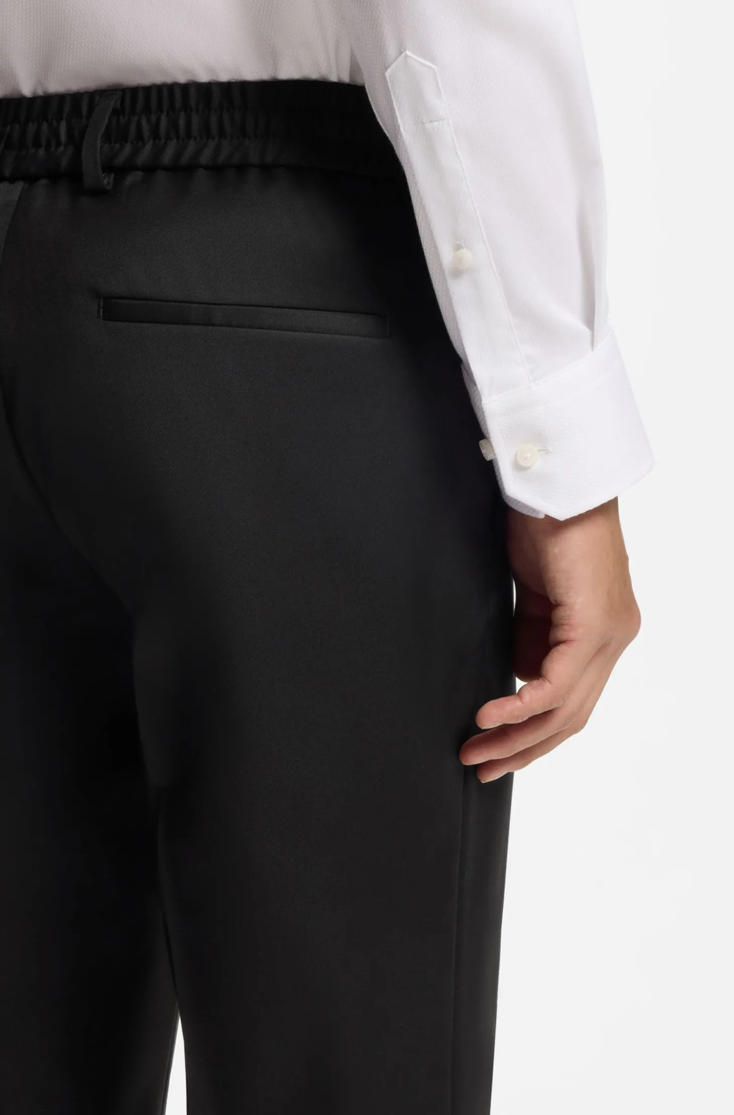 Slim-Fit Hose aus Schurwoll-Serge