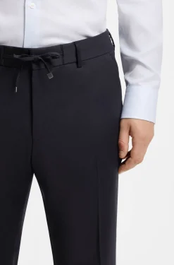 Slim-Fit Hose aus Schurwoll-Serge