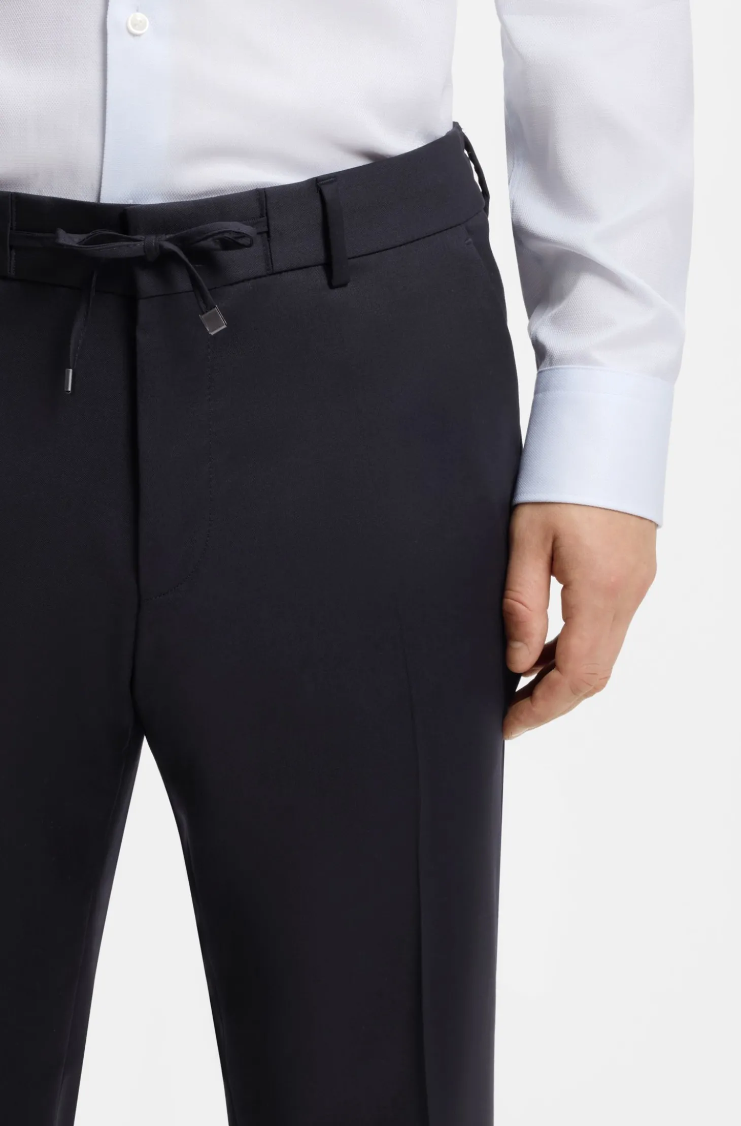 Slim-Fit Hose aus Schurwoll-Serge
