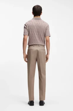 Slim-Fit Hose aus Stretch-Baumwolle mit Paper-Touch