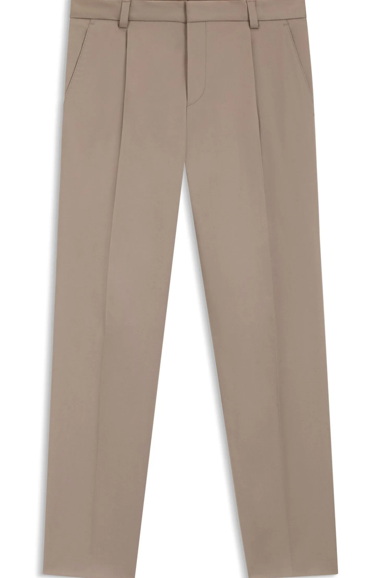 Slim-Fit Hose aus Stretch-Baumwolle mit Paper-Touch