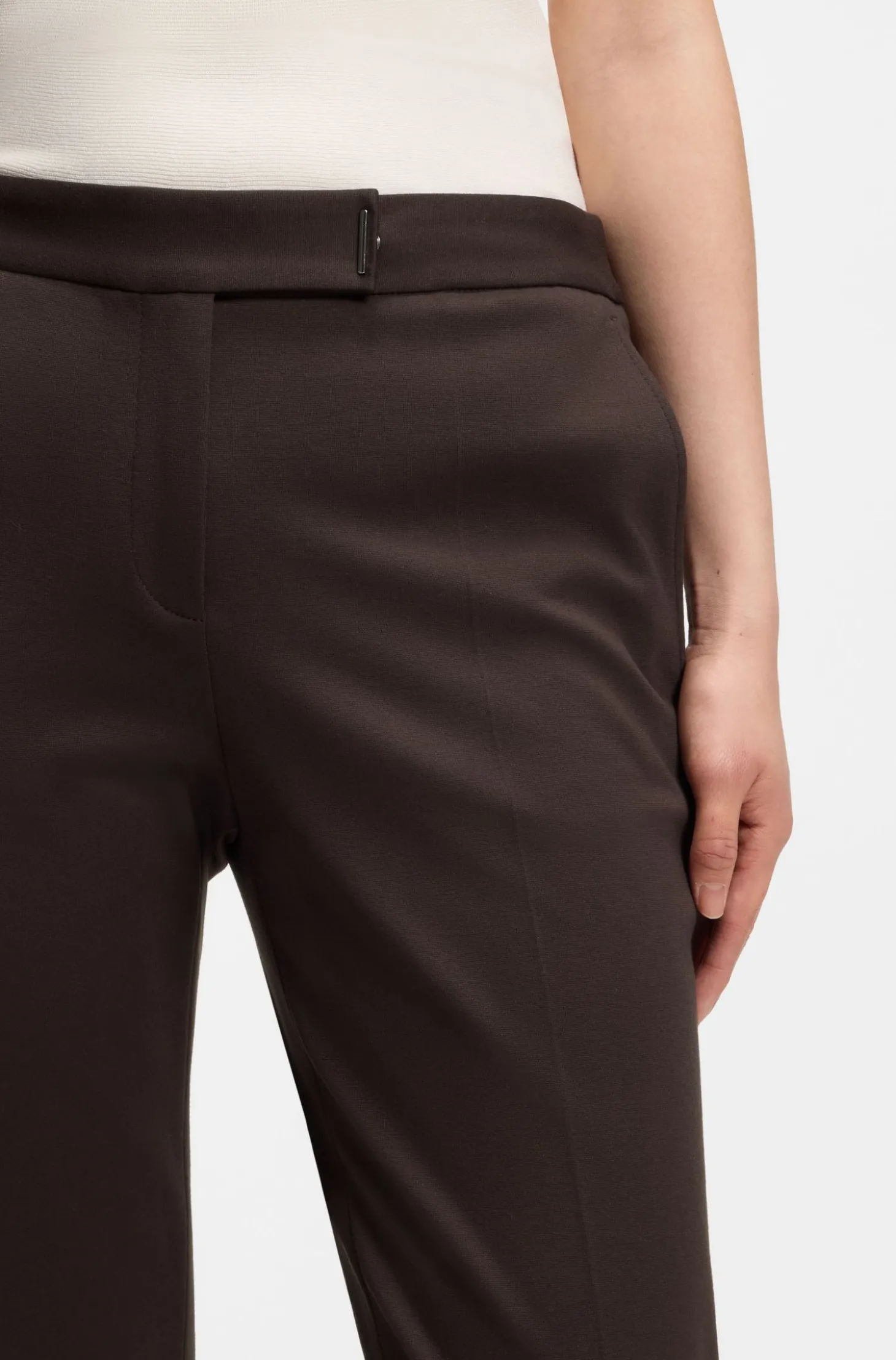 Slim-Fit Hose aus Stretch-Jersey
