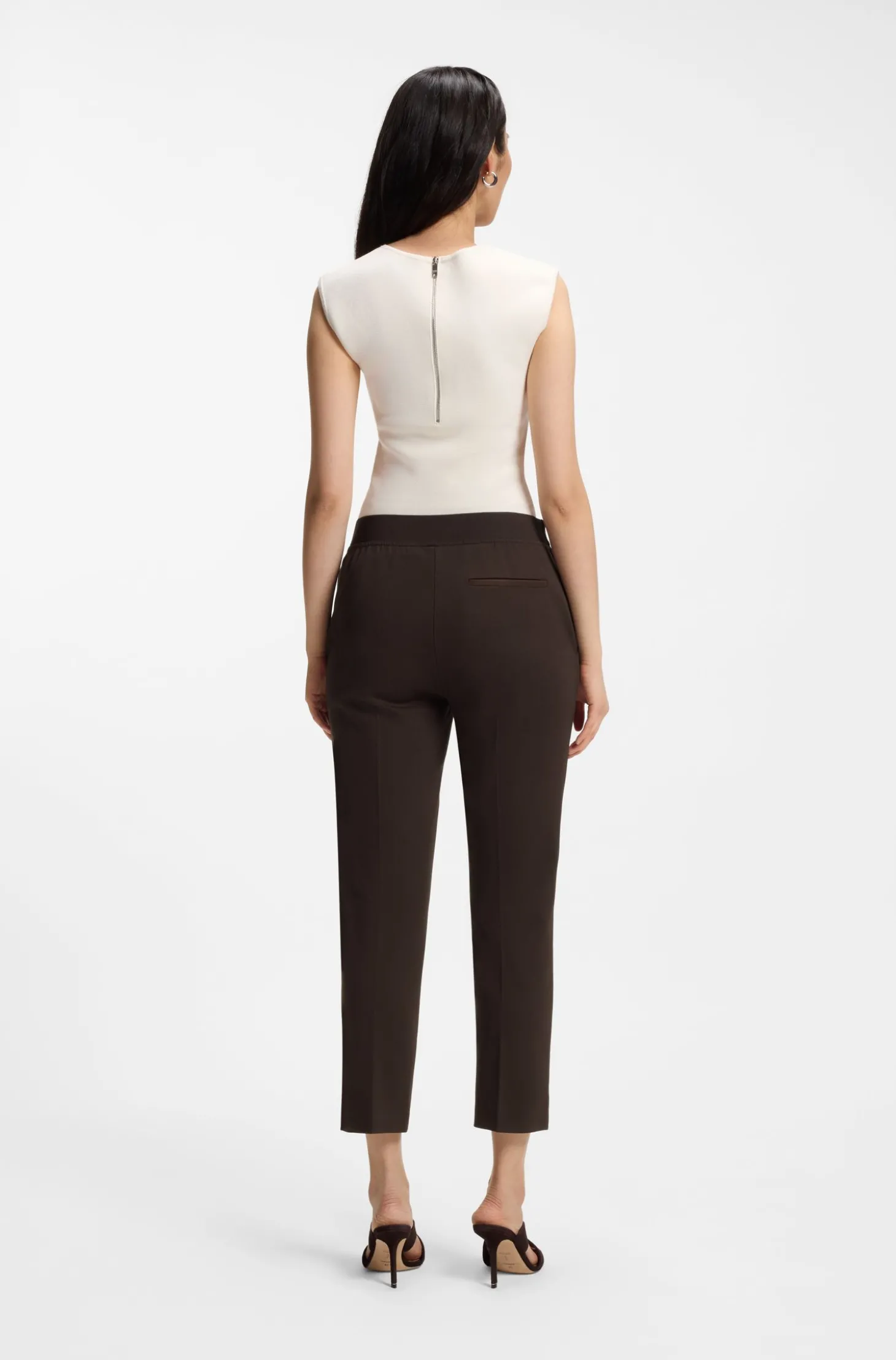 Slim-Fit Hose aus Stretch-Jersey