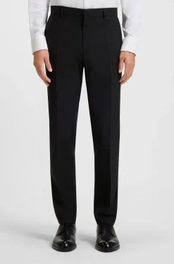 Slim-Fit Hose aus Stretch-Wolle