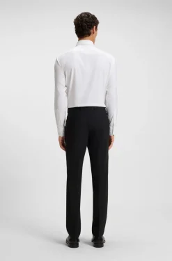 Slim-Fit Hose aus Stretch-Wolle