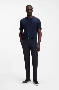 Slim-Fit Hose aus strukturierter Stretch-Baumwolle