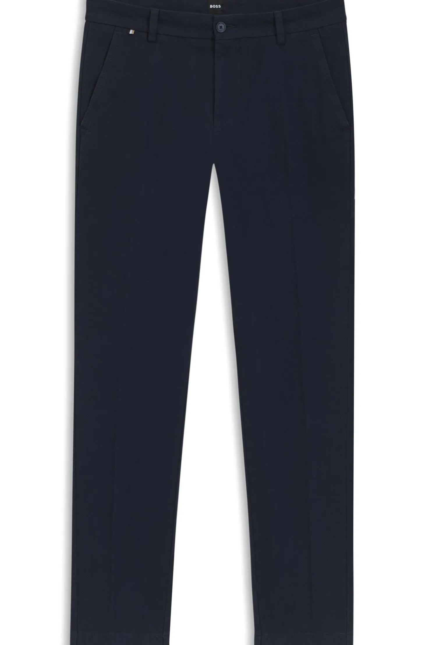 Slim-Fit Hose aus strukturierter Stretch-Baumwolle