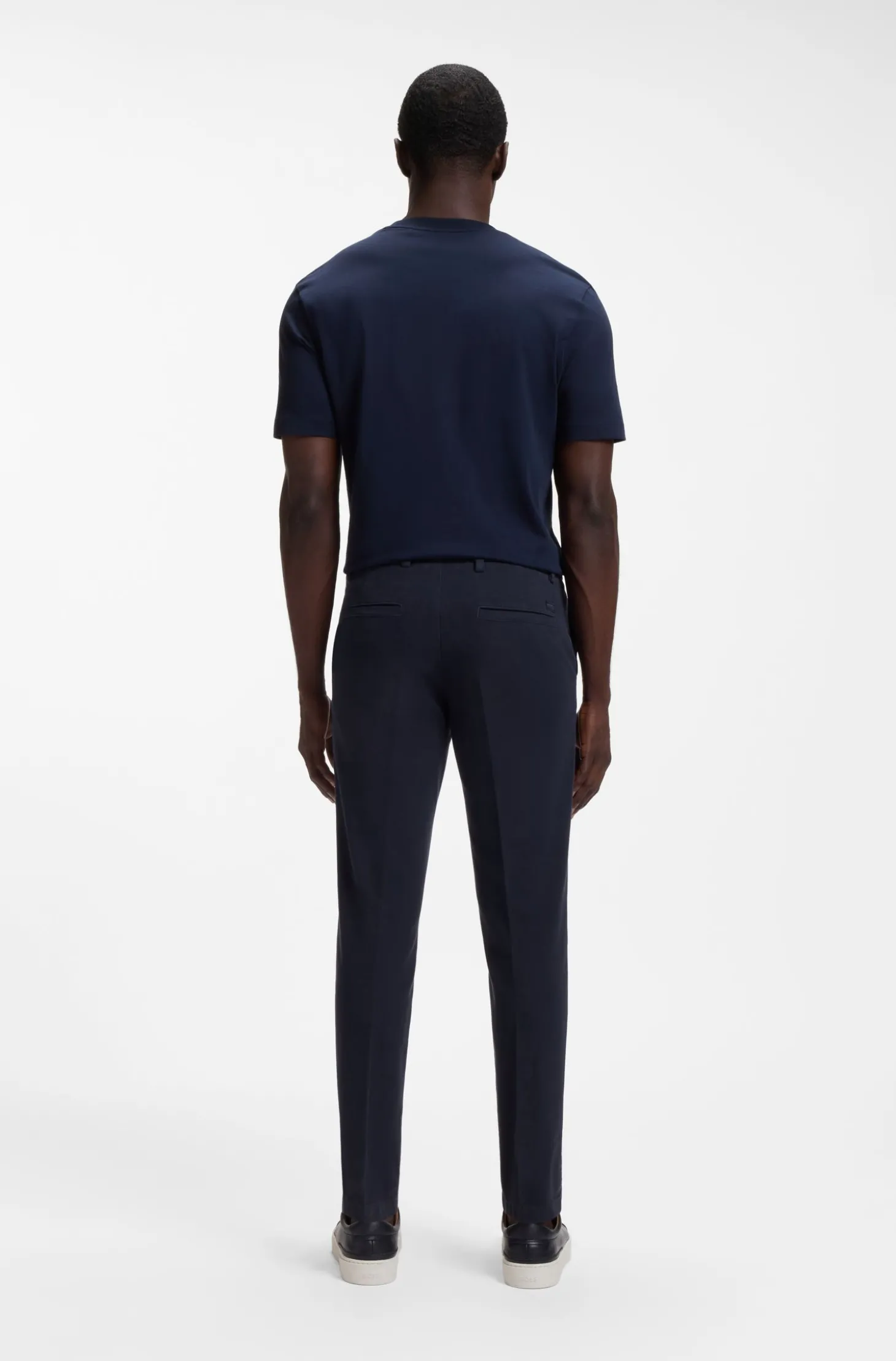 Slim-Fit Hose aus strukturierter Stretch-Baumwolle