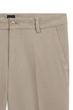 Slim-Fit Hose aus strukturierter Stretch-Baumwolle
