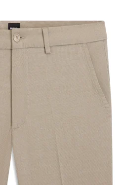 Slim-Fit Hose aus strukturierter Stretch-Baumwolle