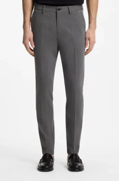 Slim-Fit Hose aus strukturierter Stretch-Baumwolle