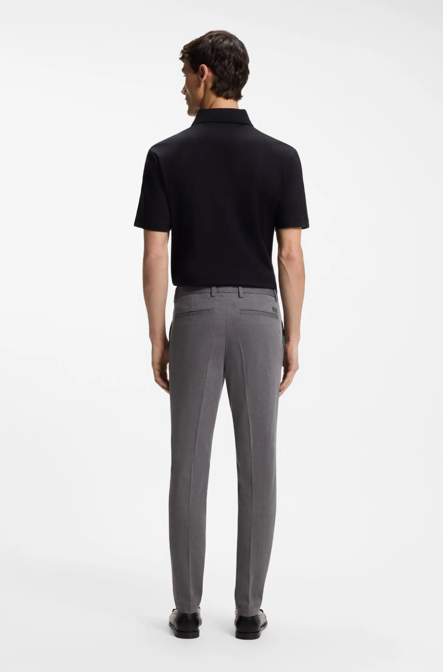 Slim-Fit Hose aus strukturierter Stretch-Baumwolle