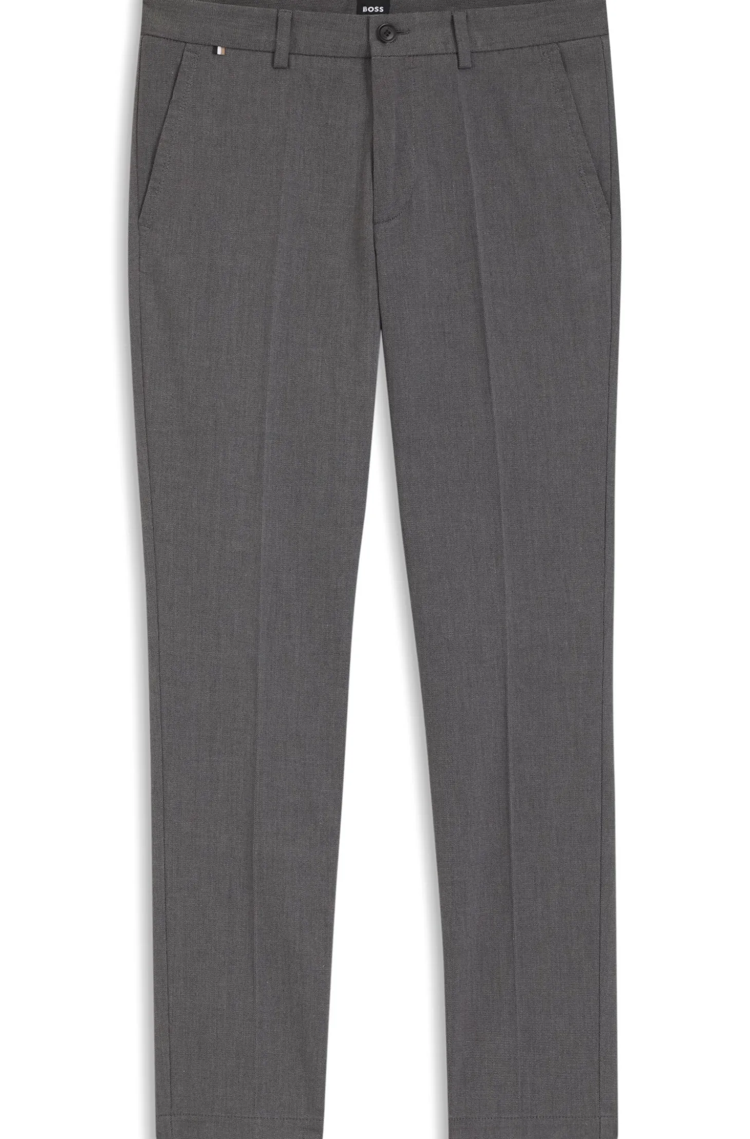 Slim-Fit Hose aus strukturierter Stretch-Baumwolle