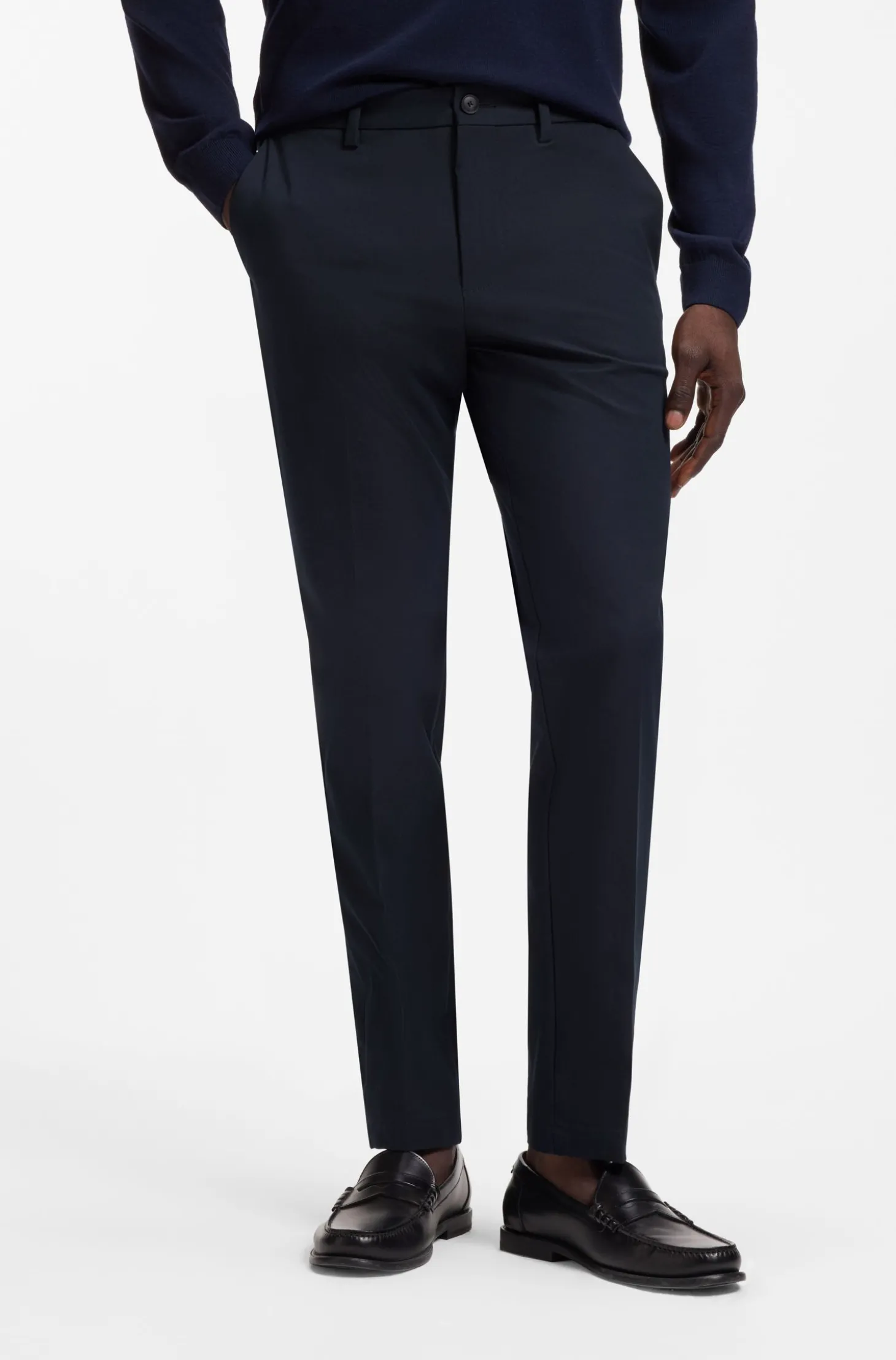 Slim-Fit Hose aus Vier-Wege-Stretch-Gewebe