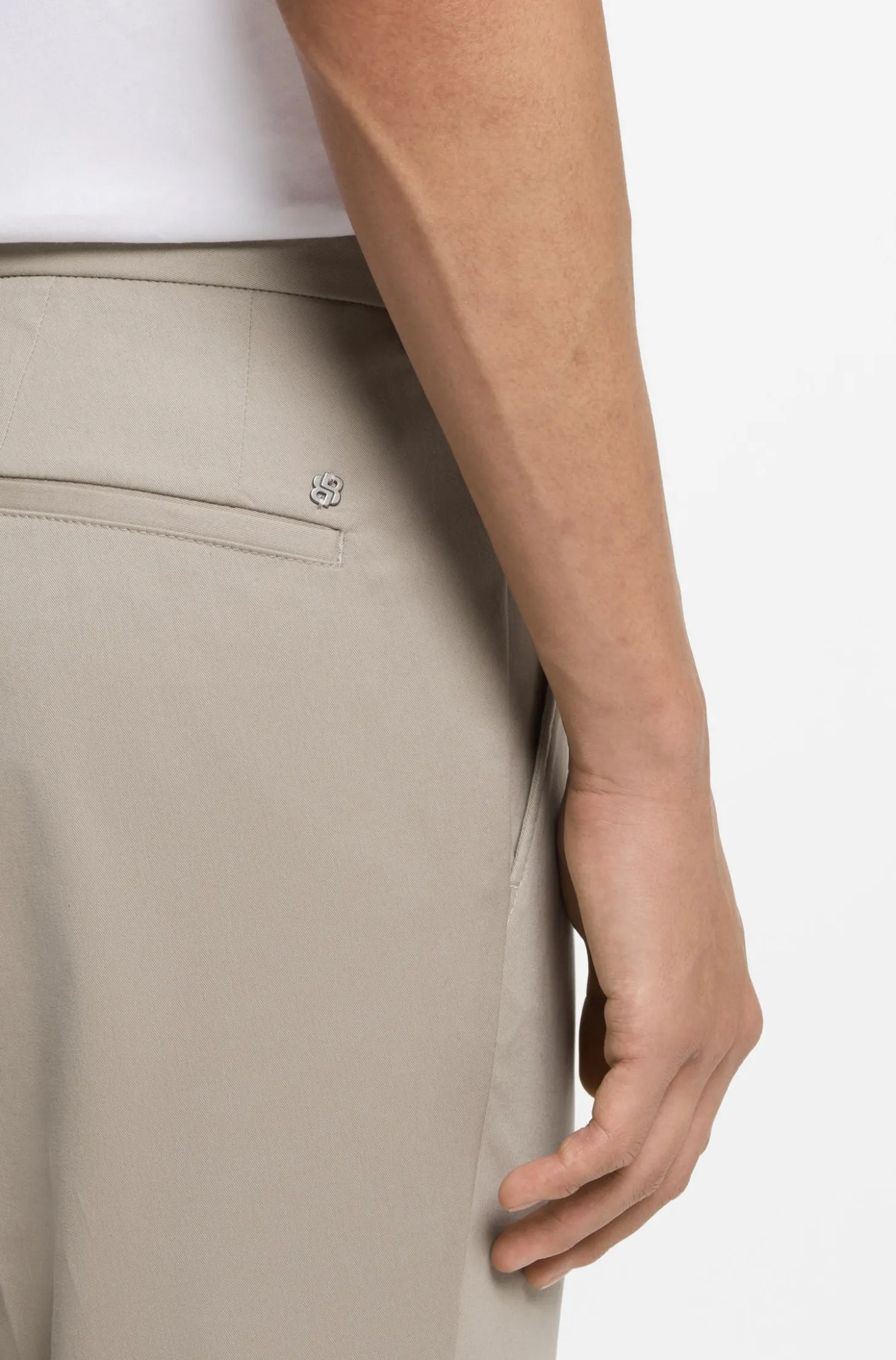Slim-Fit Hose aus waschbarer Stretch-Baumwolle