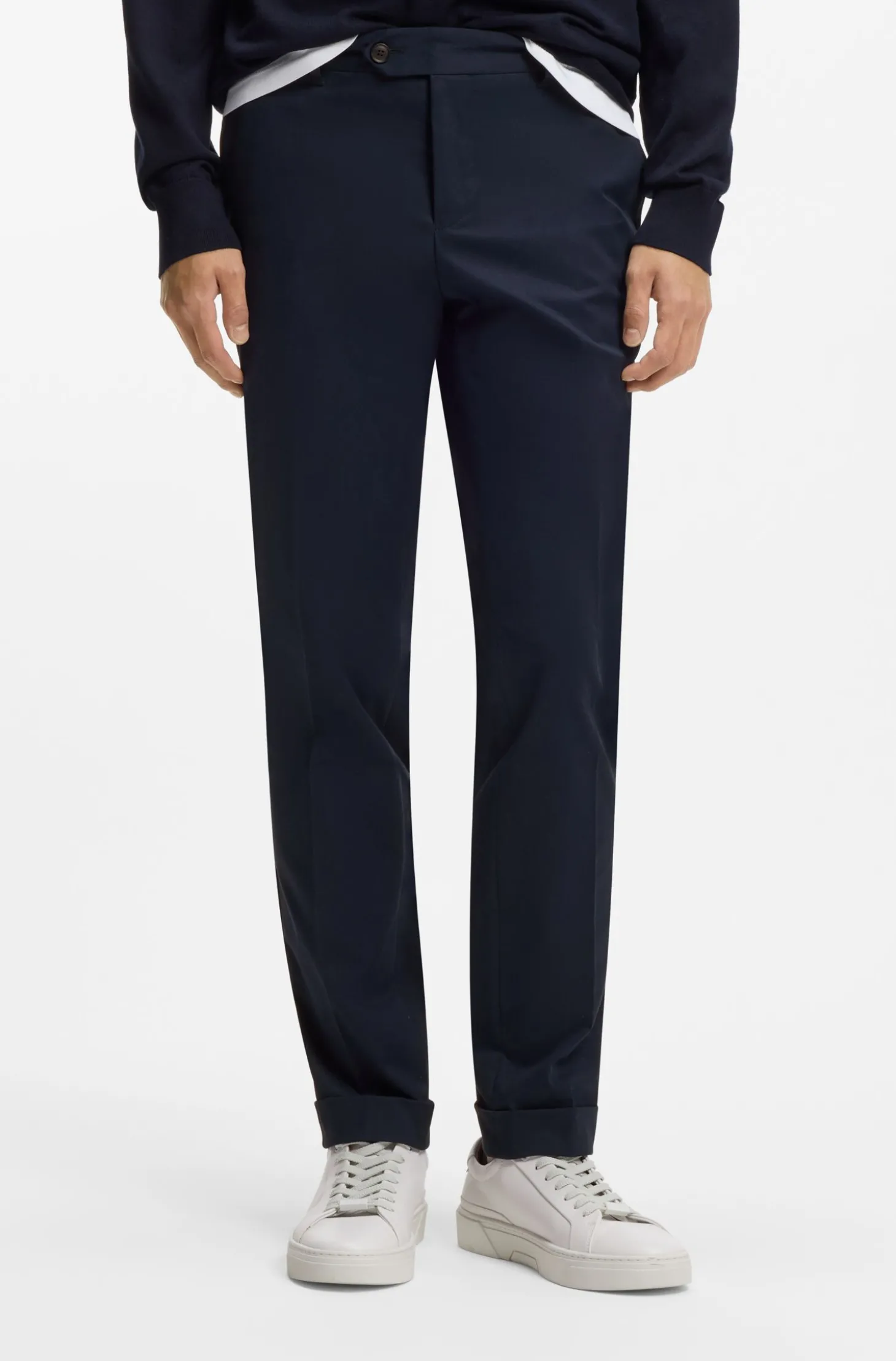 Slim-Fit Hose aus waschbarer Stretch-Baumwolle