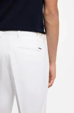 Slim-Fit Hose aus waschmaschinenfester Stretch-Baumwolle