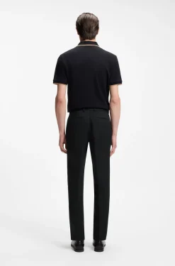 Slim-Fit Hose aus waschmaschinenfester Stretch-Baumwolle