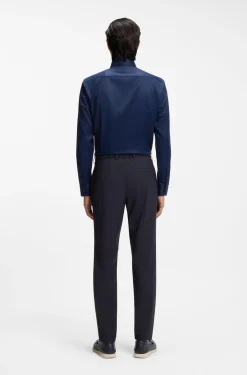 Slim-Fit Hose aus waschmaschinenfestem funktionalem Stretch-Gewebe