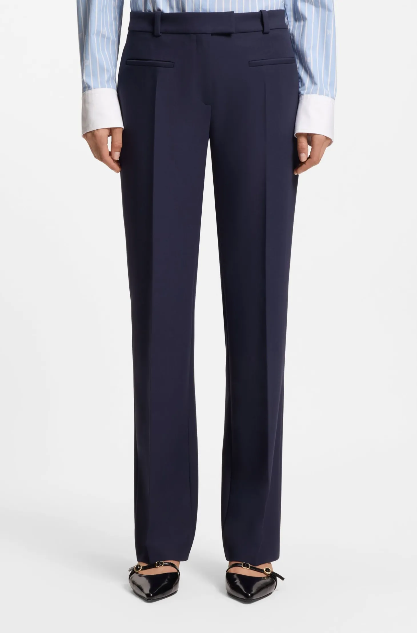 Slim-Fit Hose mit geradem Beinverlauf