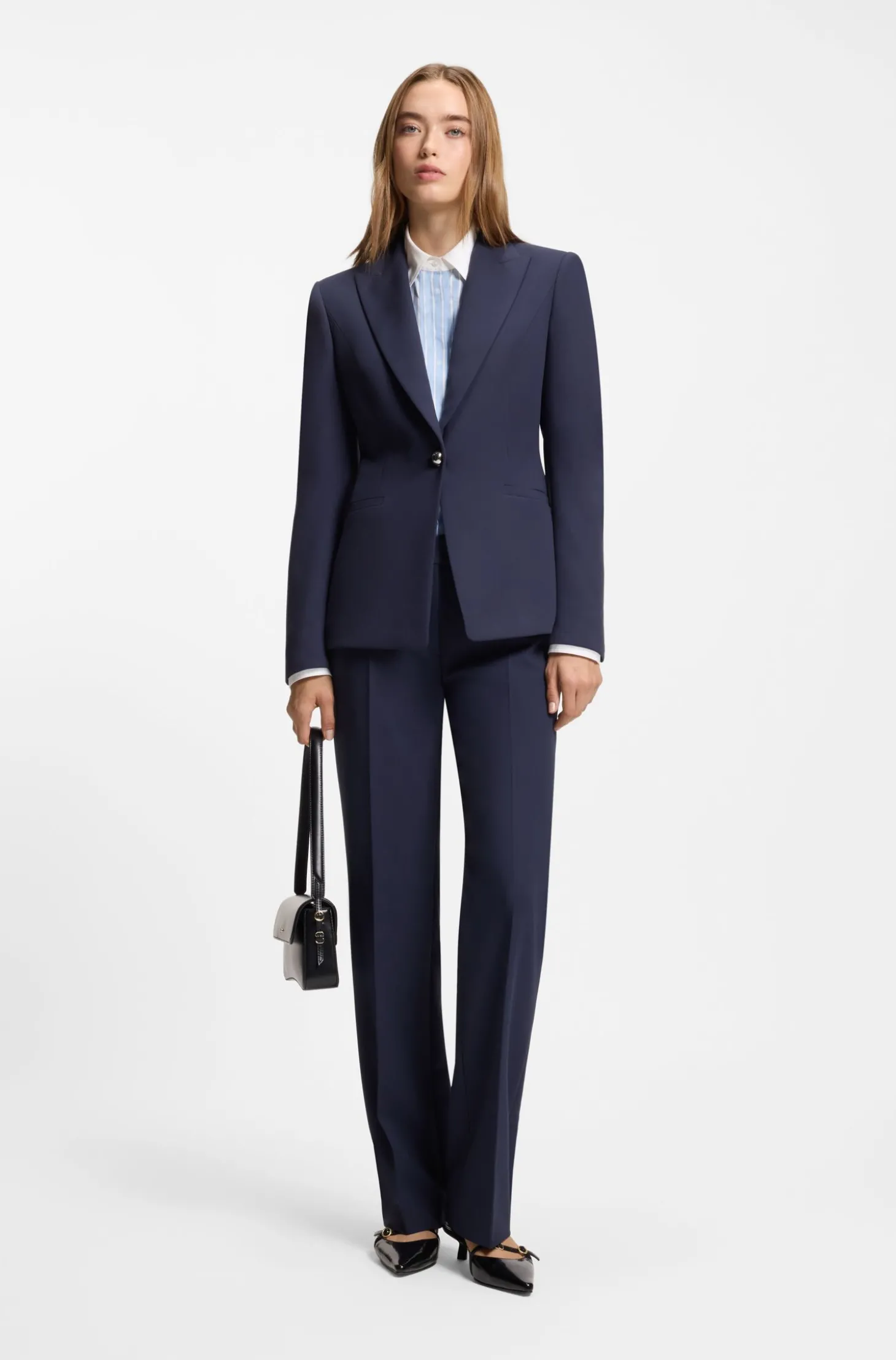 Slim-Fit Hose mit geradem Beinverlauf