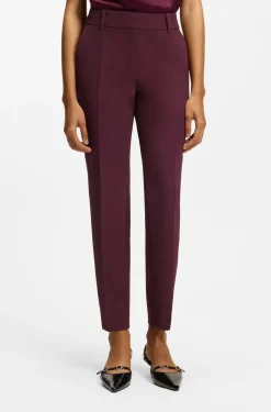 Slim-Fit Hose mit Reißverschluss am Saum
