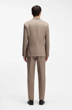 Slim-Fit Jacke aus elastischer Baumwolle