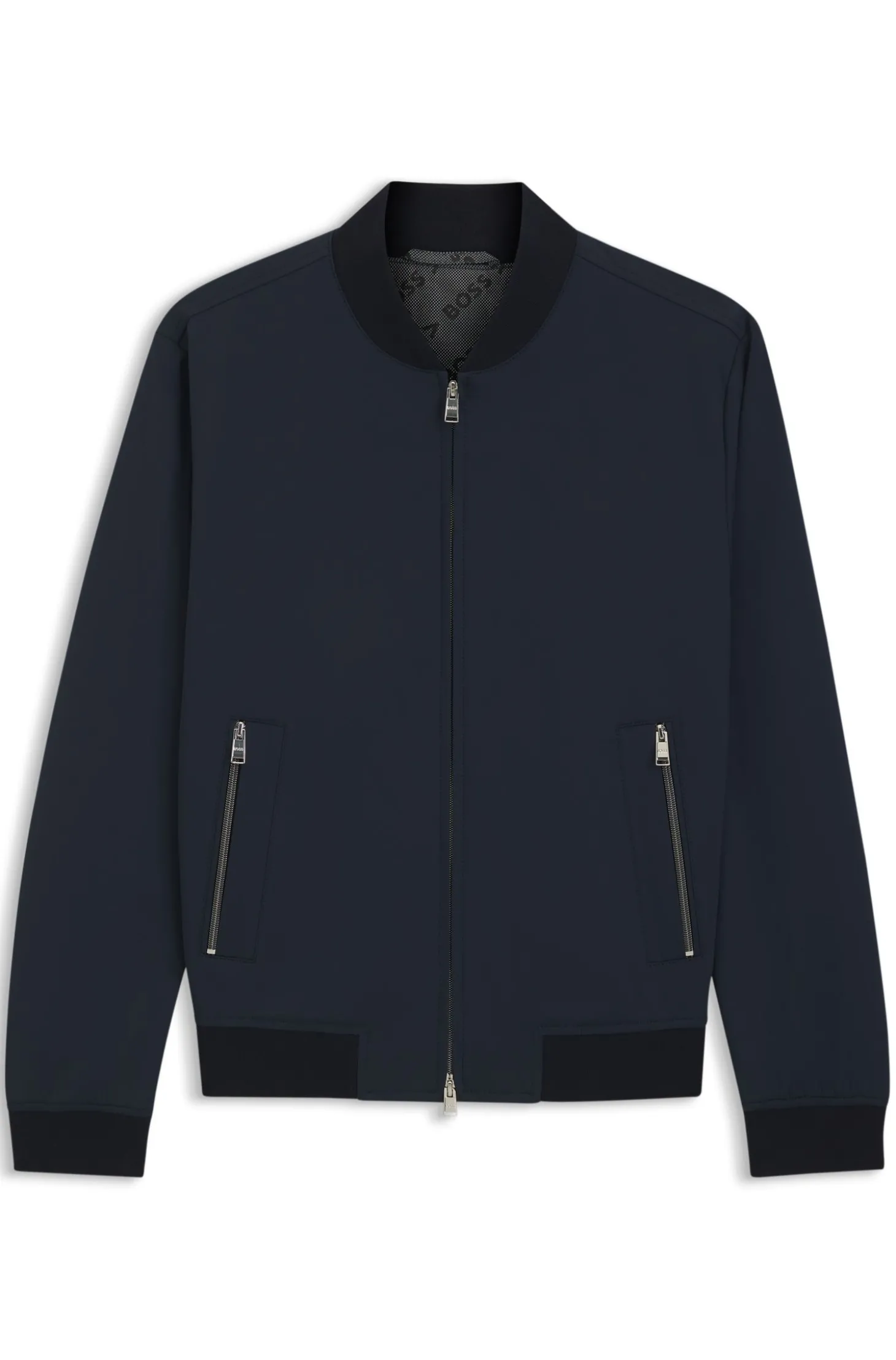 Slim-Fit Jacke aus Performance-Stretch-Jersey