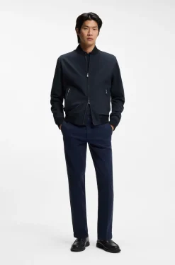 Slim-Fit Jacke aus Performance-Stretch-Jersey