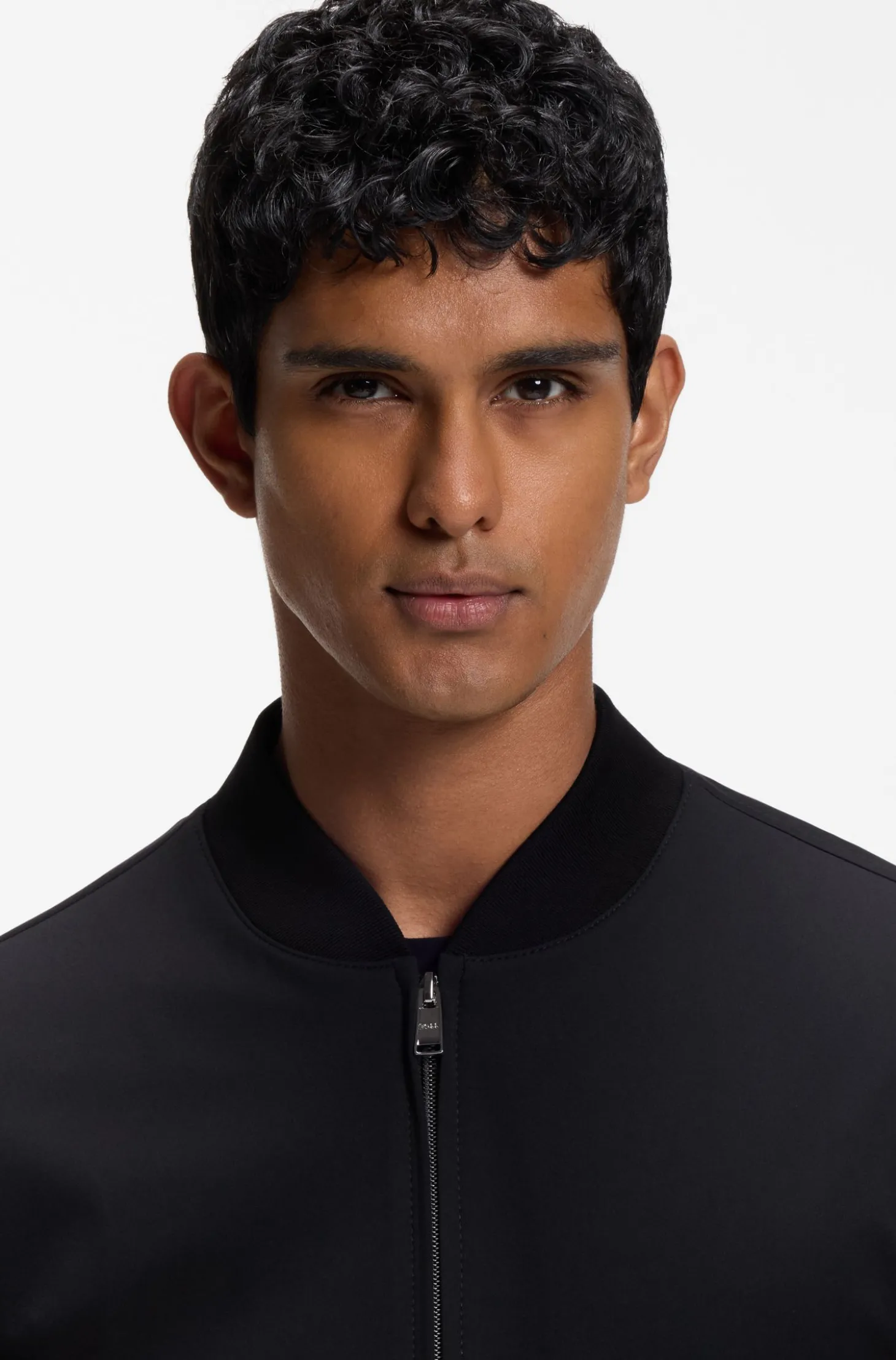 Slim-Fit Jacke aus Performance-Stretch-Jersey
