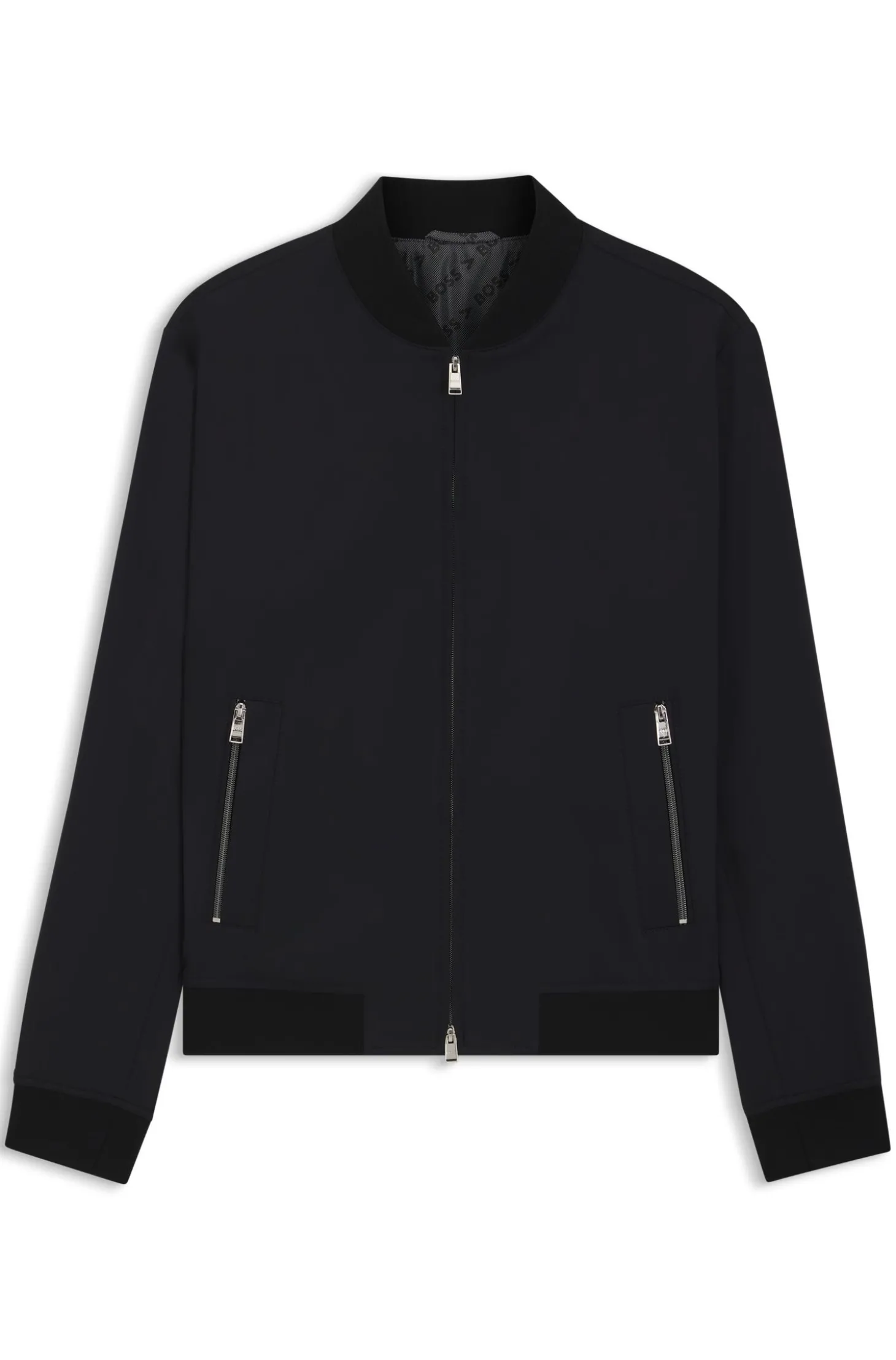Slim-Fit Jacke aus Performance-Stretch-Jersey