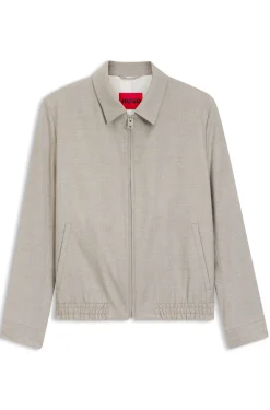 Slim-Fit Jacke aus Stretch-Twill