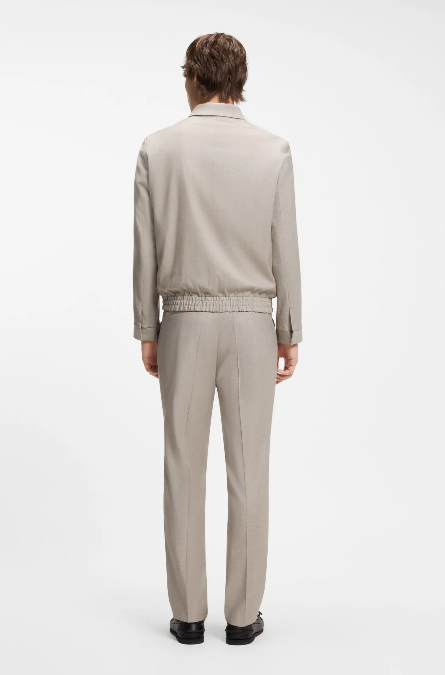 Slim-Fit Jacke aus Stretch-Twill