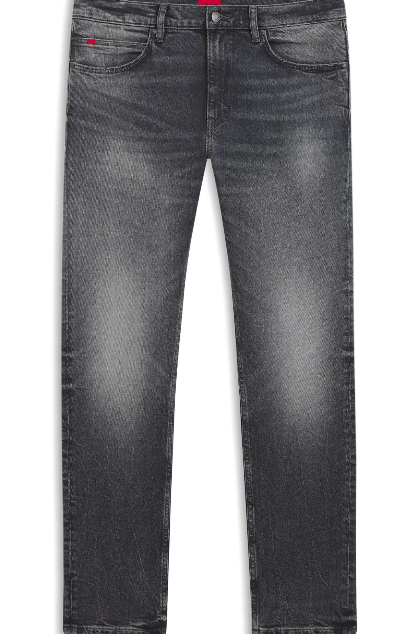 Slim-Fit Jeans aus grauem Stretch-Denim