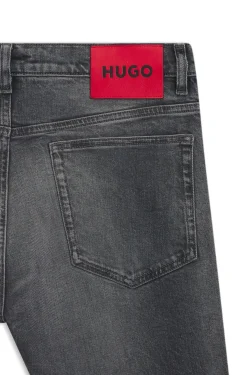 Slim-Fit Jeans aus grauem Stretch-Denim