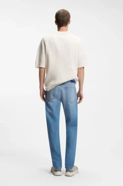 Slim-Fit Jeans aus hellblauem Denim