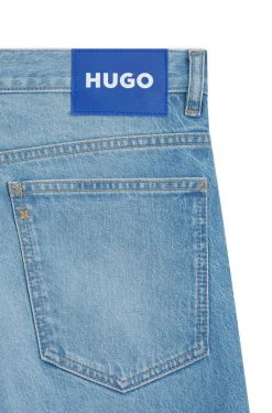Slim-Fit Jeans aus hellblauem Denim