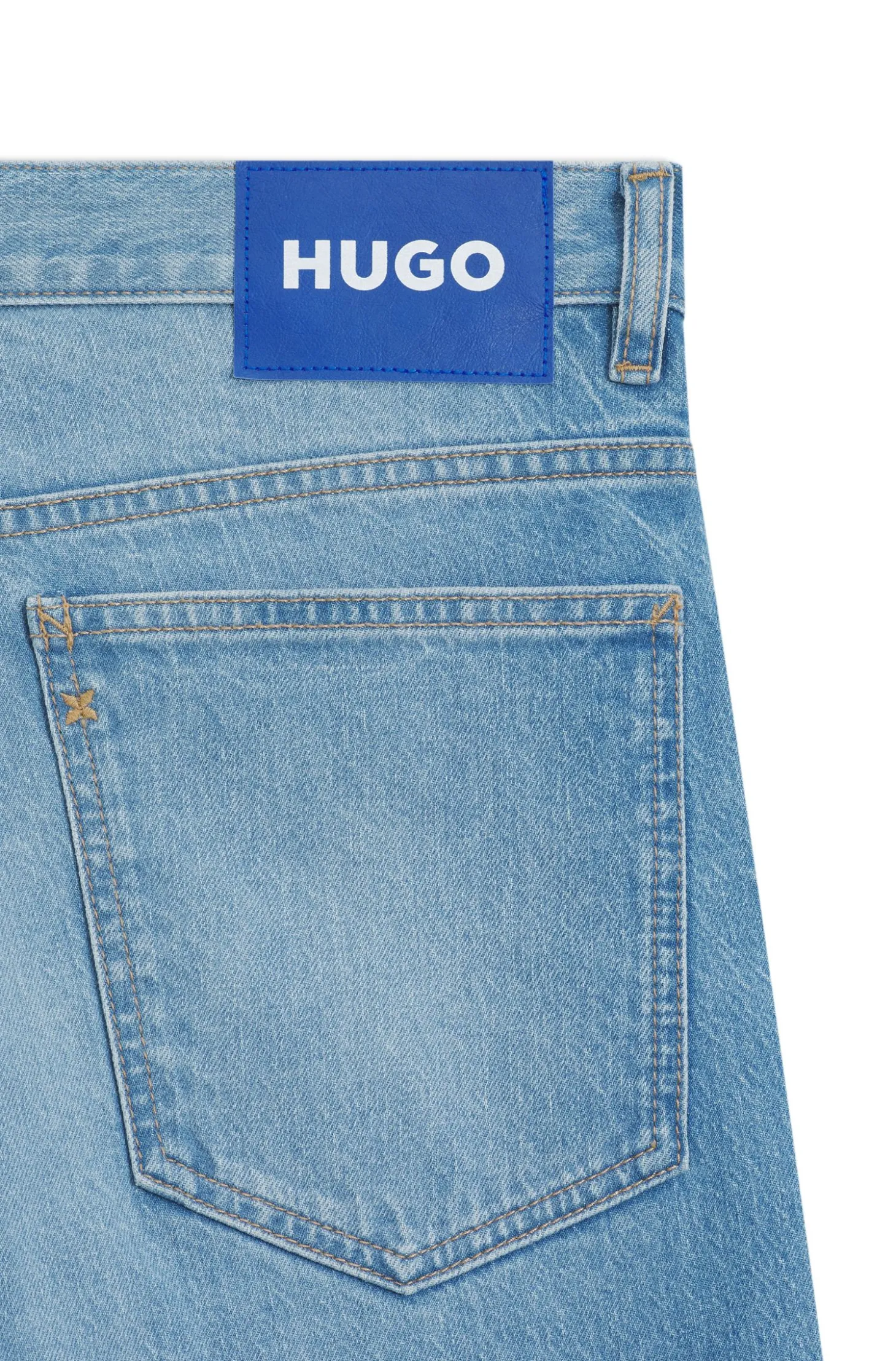 Slim-Fit Jeans aus hellblauem Denim