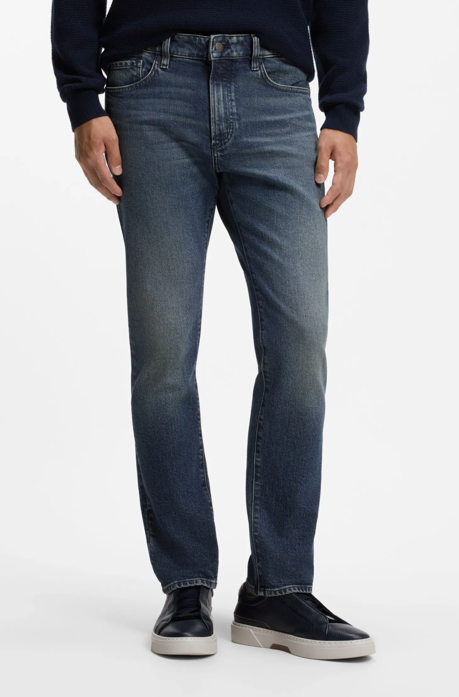 Slim-Fit Jeans aus italienischem Comfort-Stretch-Denim