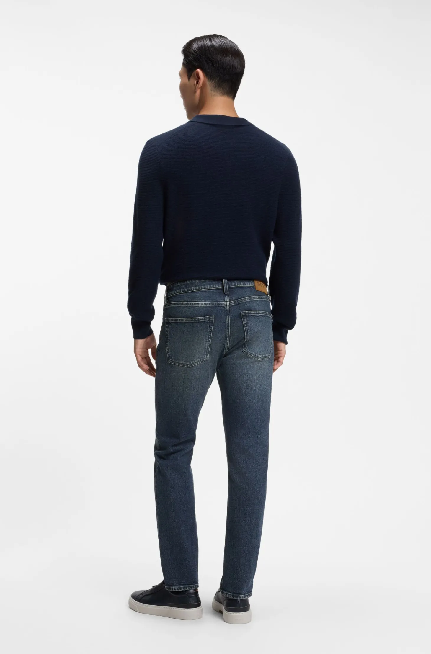 Slim-Fit Jeans aus italienischem Comfort-Stretch-Denim
